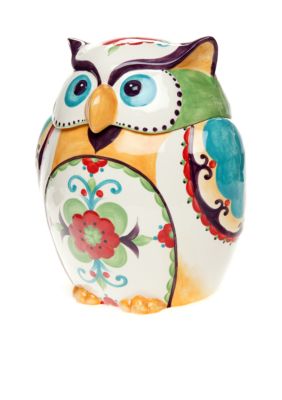 Bella Owl Cookie Jar- 8.75-in. D x 10-in.H 28-oz.