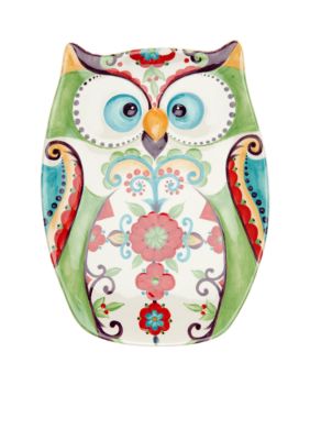 Bella Owl Platter- 13.6-in. x 10-in. x 1.25-in.