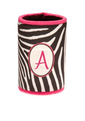 Home Accents Zebra Monogram Koozie