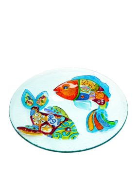 Home Accents Funky Fish Round Platter