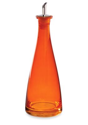 Home Accents Orange Glass Oil Bottle - Online Only