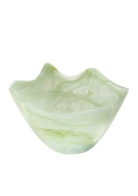 Home Accents Medium Green Scallop Bowl - Online Only