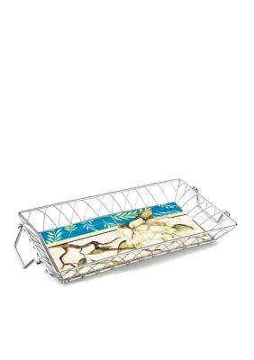 Home Accents Blue Bird Small Ceramic Serving Tray