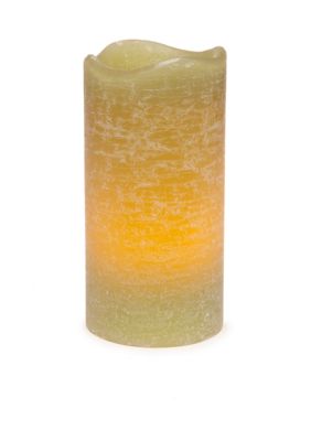 inglow 6-in. Pillar Citrus Sage Melted Flameless Candle