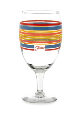 Fiesta Striped All-Purpose Goblet Glass