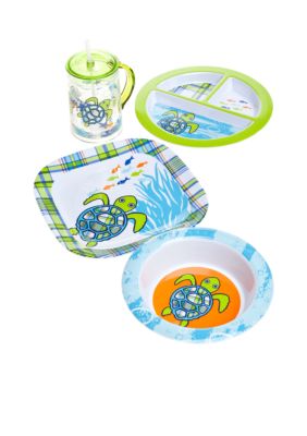 J Khaki Turtle Kid's Dinnerware Collection
