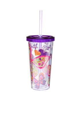 J Khaki Butterfly Kid's 10-oz. Tumbler