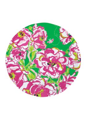 Lilly Pulitzer Melamine Set of 4 Plate Lucky Charms Green