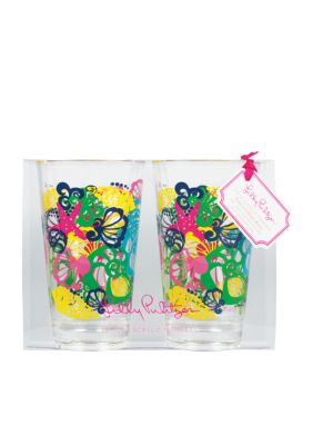 Lilly Pulitzer Acrylic Set of 2 Tumblers Chiquita Bonita