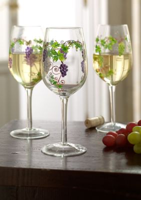 Home Accents&reg Set of 4 Grape Wine Glasses