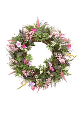 Home Accents 24-in. Wildflower Wreath