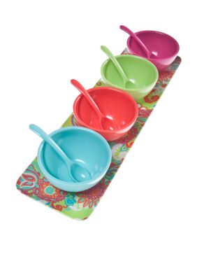 Home Accents Paisley Dip Bowl Set