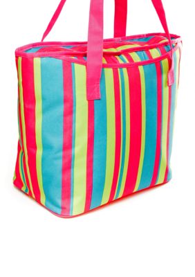 Home Accents Stripe Insulated Tote