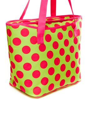 Home Accents Polka Dot Insulated Tote