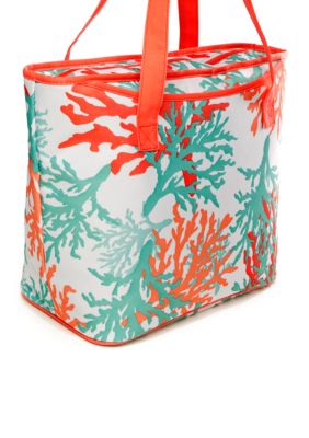 Home Accents Coral Insulated Tote