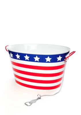 Home Accents Stars and Stripes Beverage Tub