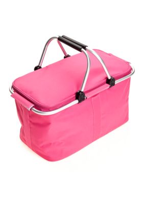 Home Accents Insulated Pink Picnic Basket