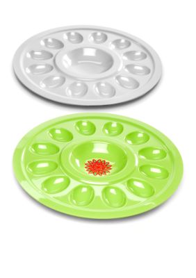 Home Accents Paisley Egg Plate
