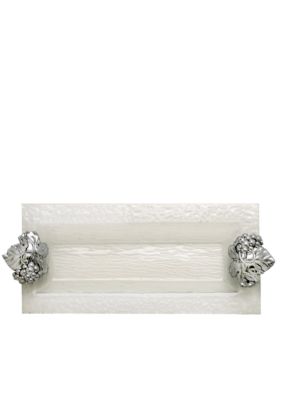 Arthur Court Grape Glass Oblong Tray