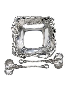 Arthur Court Elephant 3 Piece Salad Set