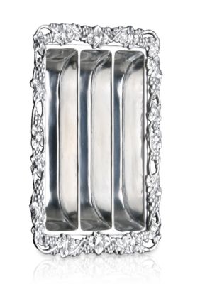 Arthur Court Grape Flatware Caddy/Divided Platter