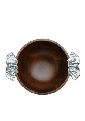 Arthur Court Elephant Wood Salad Bowl