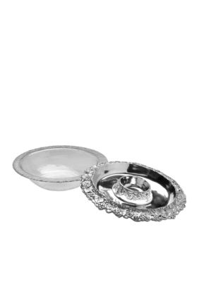 Arthur Court Grape Appetizer Tray With Glass Bowl