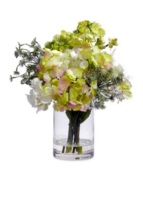 Nearly Natural Hydrangea Silk Flower Arrangement