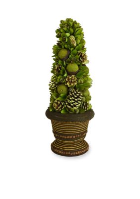 Shea's Wildflower Company 25-in. Pine Cone and Fruit Topiary