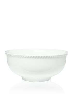Simply White Beaded Rim Bowl