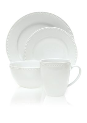 Home Accents Simply White Beaded Rim