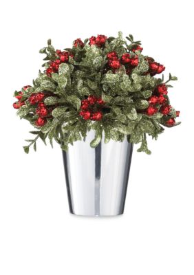 Ganz 6.5-in. H Mistletoe Kiss Topiary