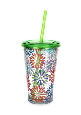 Clay Art Floral 16-oz. Tumbler