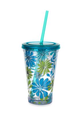 Clay Art Blue Peacock 16-oz. Tumbler