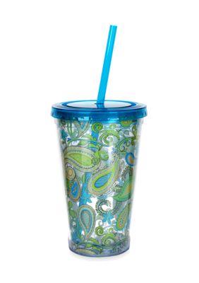 Clay Art Blue Paisley 16-oz. Tumbler