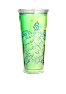 Clay Art Sea Turtle 22-oz. Tumbler With Straw