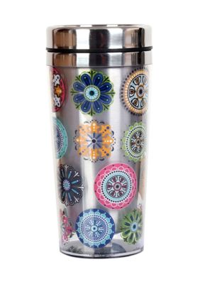 Clay Art Medallion Stainless Steel 14 oz Travel Tumbler