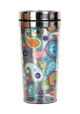 Clay Art Paisley Stainless Steel 14 oz Travel Tumbler