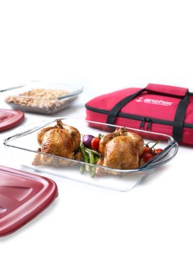 Anchor Hocking Glass 5-piece Bake N Take Set