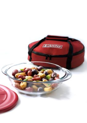 Anchor Hocking Glass 3-piece Bake N Take Set