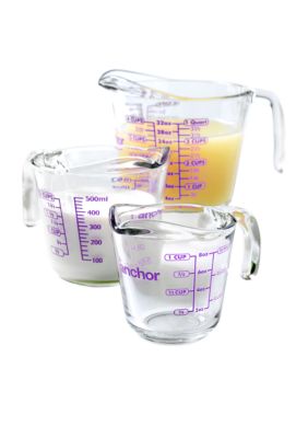 Anchor Hocking Glass 3-piece Glass Measuring Cup Set