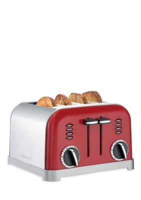 Cuisinart 4 Slice Classic Metal Toaster CPT180MR -Metalic Red