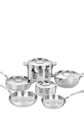 Cuisinart French Classic Tri-Ply Stainless 10 Piece Set - Online Only