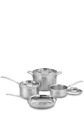 Cuisinart MultiClad Pro Stainless-Steel Cookware 7-Piece Cookware Set - Online Only