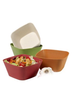 Farberware Set of 4 5-in. Square Bowls