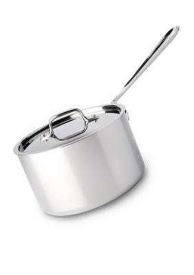 All-Clad 4 QT Stainless Steel Sauce Pan with Lid