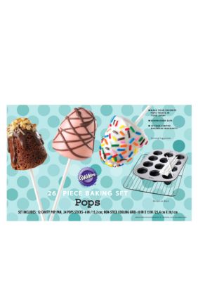 Wilton Bakeware 12 Cavity Pops Pan with Cooling Grid