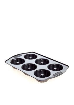 Wilton Bakeware Excelle Elite 6-cup Mini Fluted Pan