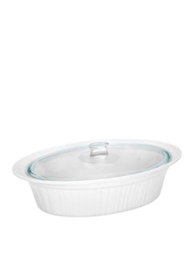 Corningware French White 4qt. Covered Oval Roaster - Online Only