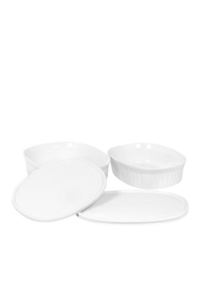 Corningware French White 4pc. Mini Casserole Set - Online Only
